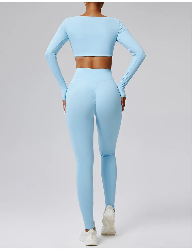 SculptMe Long Sleeve Two-Piece Leggings Set