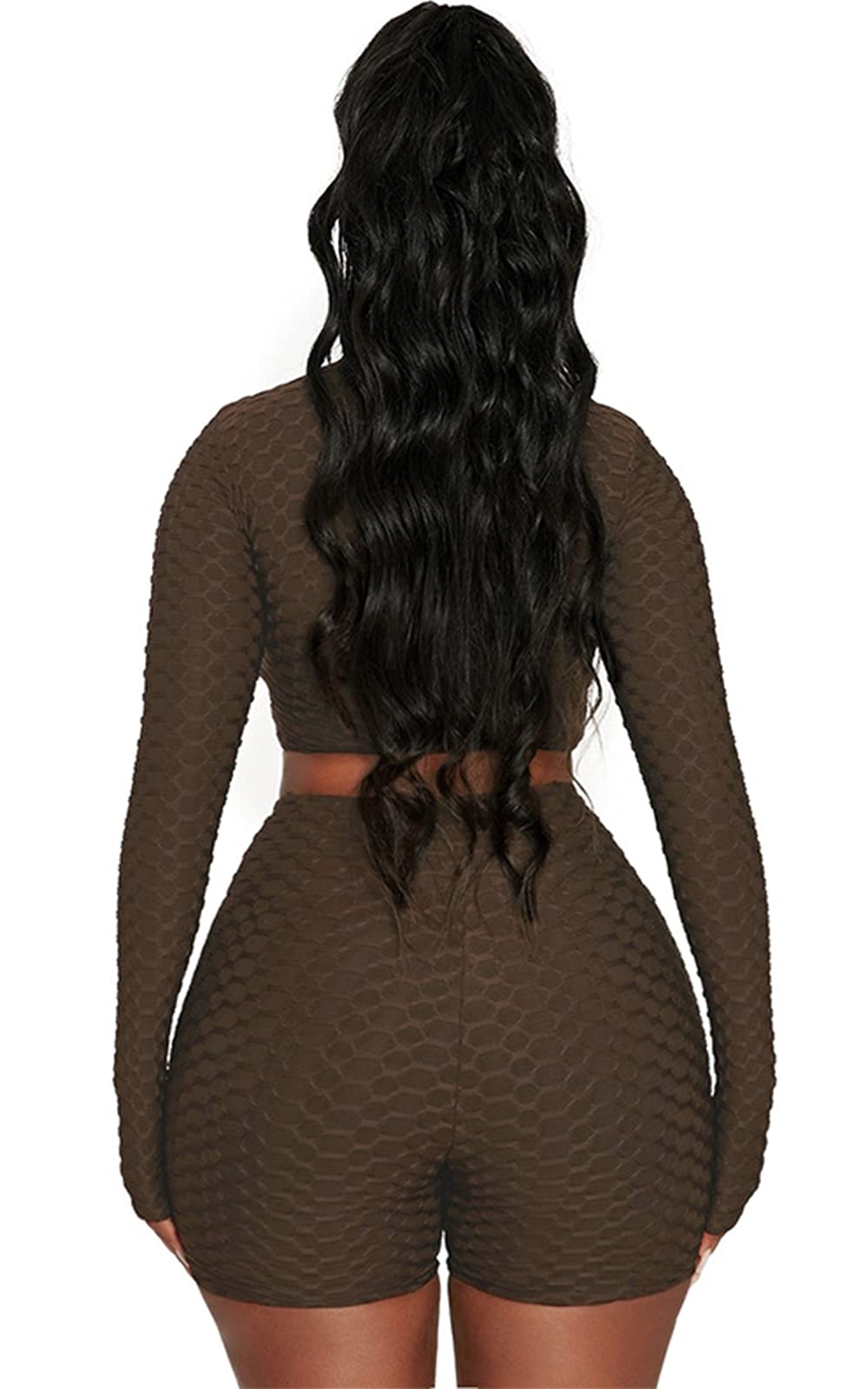SculptFit Two Piece Textured Zipper Set
