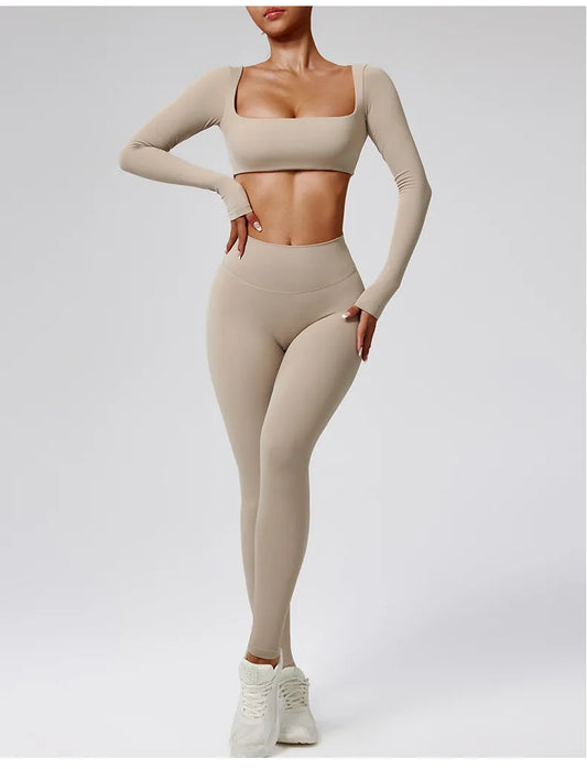 SculptMe Long Sleeve Two-Piece Leggings Set