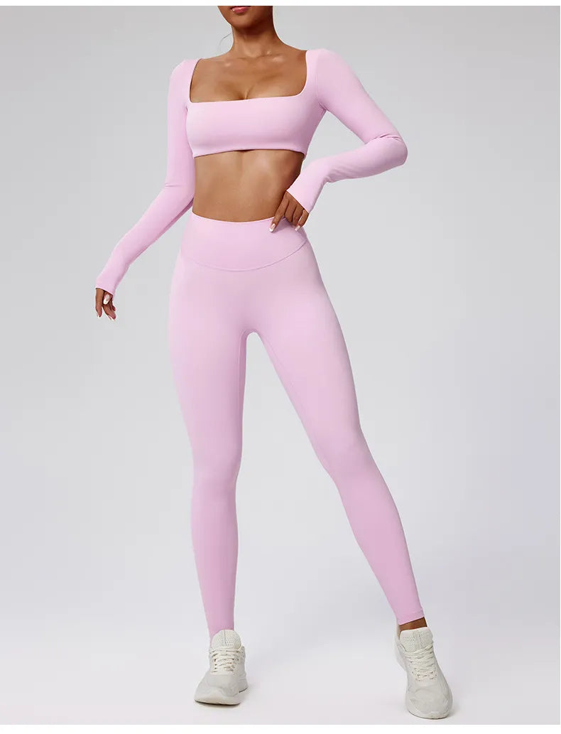 SculptMe Long Sleeve Two-Piece Leggings Set