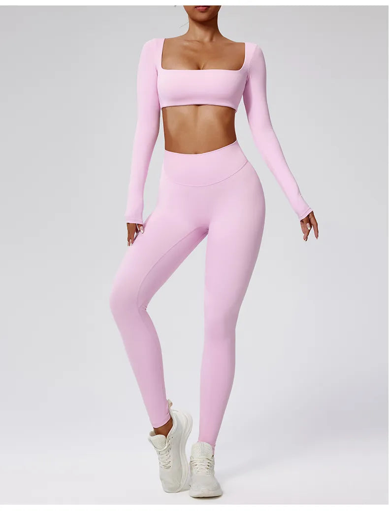 SculptMe Long Sleeve Two-Piece Leggings Set